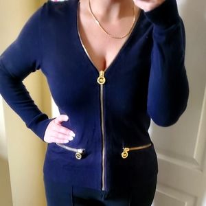 MICHAEL KORS Sweater in M with Gold Details